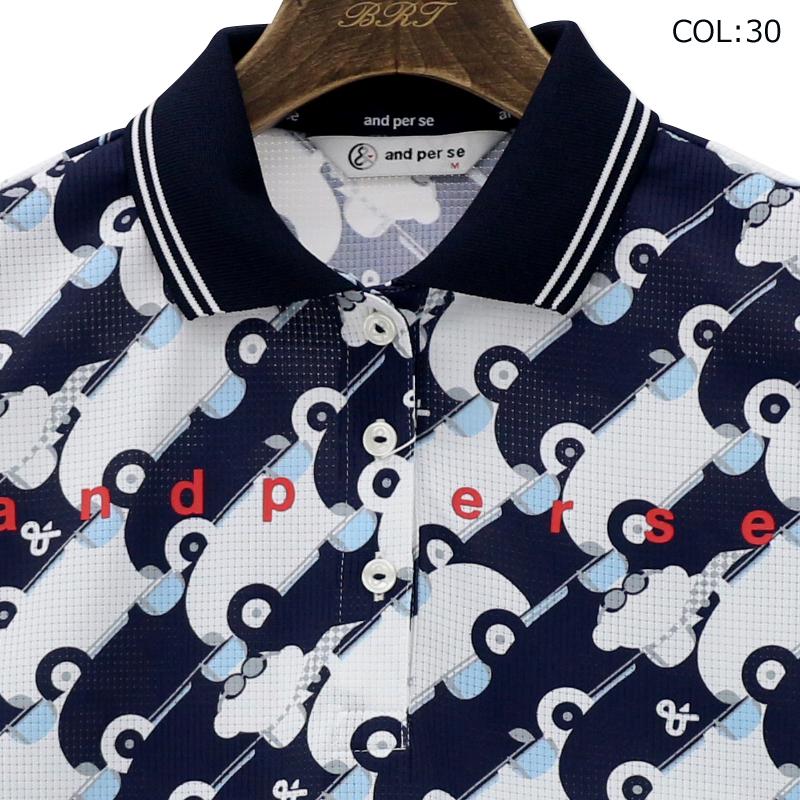 and per se レディース ポロシャツ　Mサイズ and per se アンパスィ ポロシャツ レディース ブランド SWING