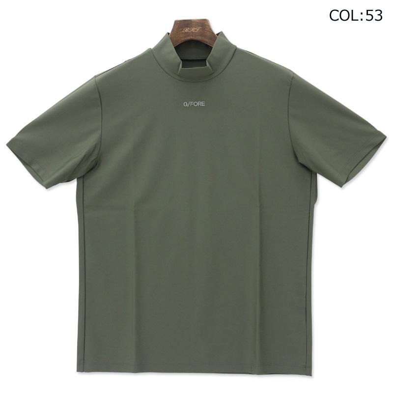 G/FORE ジーフォア XXLサイズ モックネックT-シャツ カーキ G/FORE（ジーフォア） 073213033 メンズ 半袖 モックネックシャツ