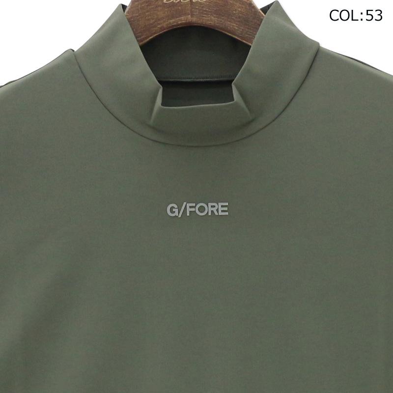 G/FORE ジーフォア Lサイズ モックネックT-シャツ カーキ G/FORE（ジーフォア） 073213033 メンズ 半袖 モックネックシャツ