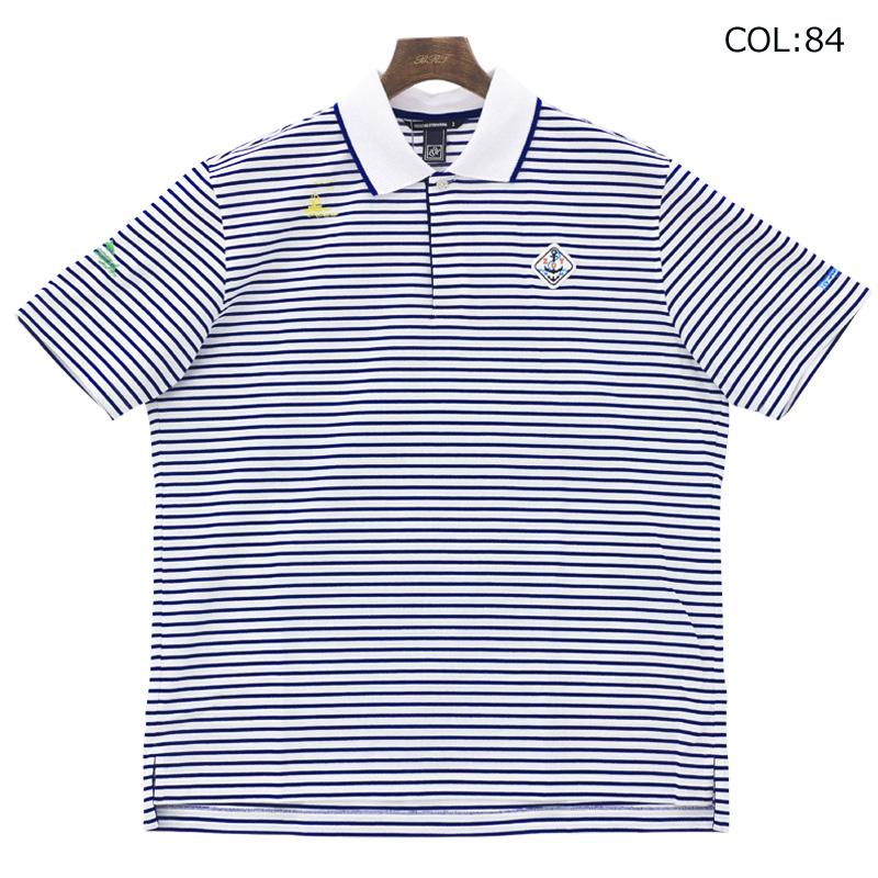 ZOY（ゾーイ） ZOY 071442015 メンズ 半袖ポロシャツ 先染めボーダー