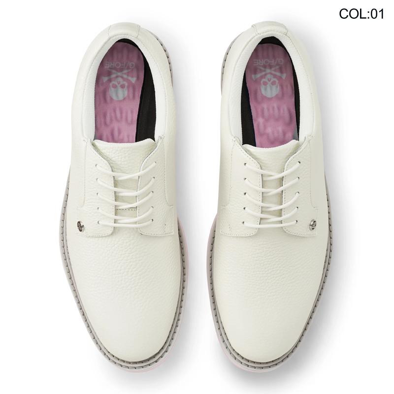 G/FORE GFORE ジーフォア 073424837 G4MS22EF01 メンズ ゴルフシューズ スパイクレス 牛革 紐靴 MENS TWO TONE GALLIVANTER SPIKELESSの画像