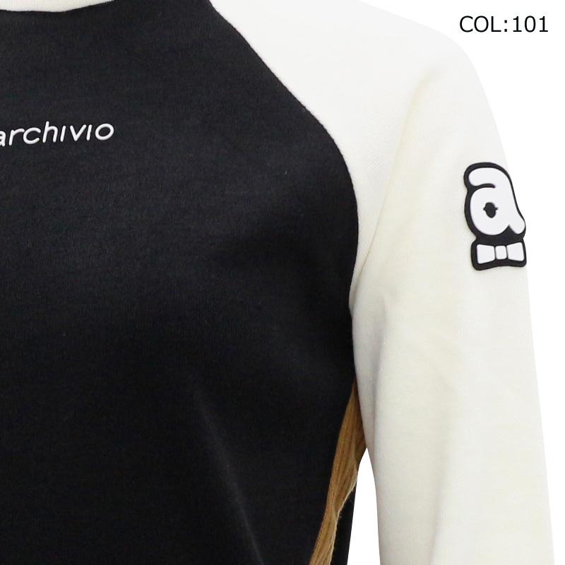 アルチビオ archivio 長袖モックネック トレーナー ブラック 40（L） archivio（アルチビオ） archivio A419010 レディース 長袖 モック