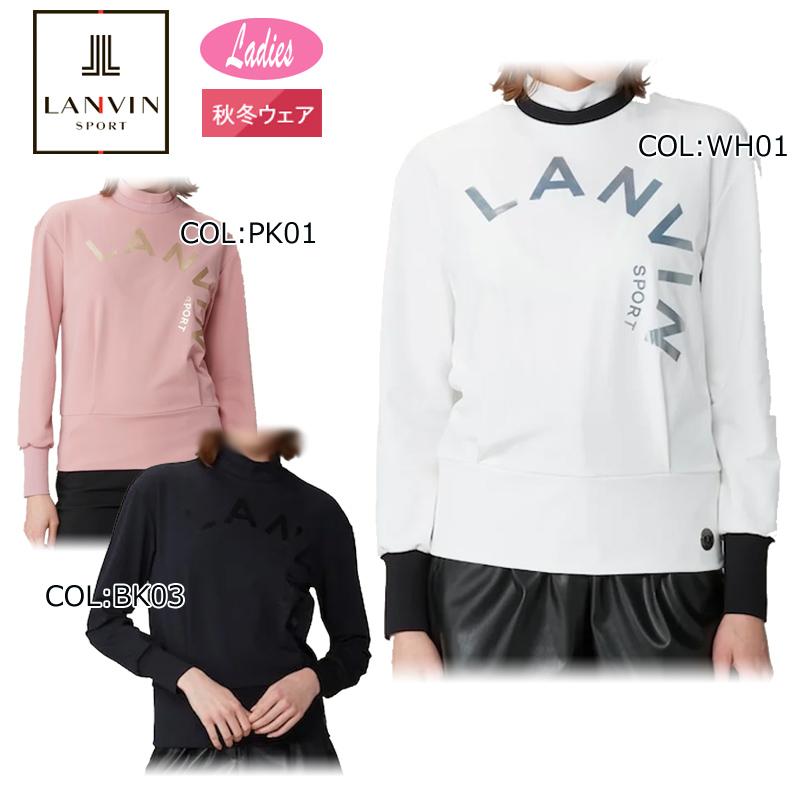 ランバン LANVIN VG4FLS50L レディース プリントデザイン モックネック 長袖シャツ 蓄熱保温 ゴルフウェア スポーツウェア 秋冬 LANVIN（ランバン） LANVIN VG4FLS50L レディース プリントデザイン