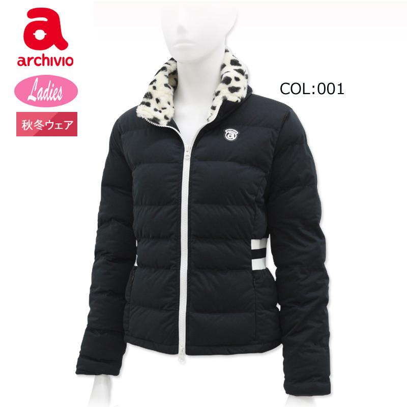 アルチビオ archivio A414208 レディース アウター 長袖 中綿 ブルゾン ダルメシアン柄 Wジップ ストレッチ ゴルフウェア スポーツウェア 秋冬 archivio（アルチビオ） archivio A414208 レディース アウター 長袖