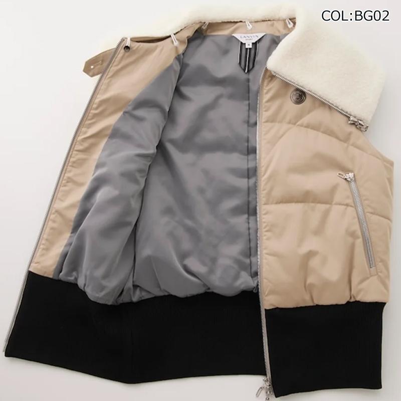 ランバン LANVIN VG4FVE50L レディース 中わた アウター ベスト HEAT NAVI裏地付き 衿取り外し可 ゴルフウェア スポーツウェア 秋冬_11