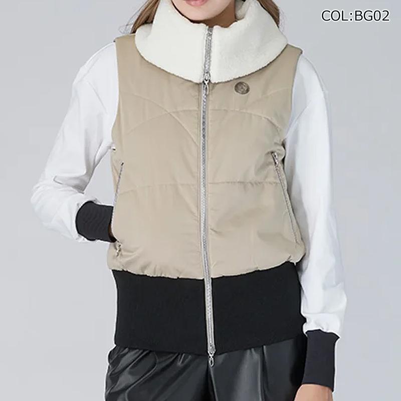 ランバン LANVIN VG4FVE50L レディース 中わた アウター ベスト HEAT NAVI裏地付き 衿取り外し可 ゴルフウェア スポーツウェア 秋冬_7