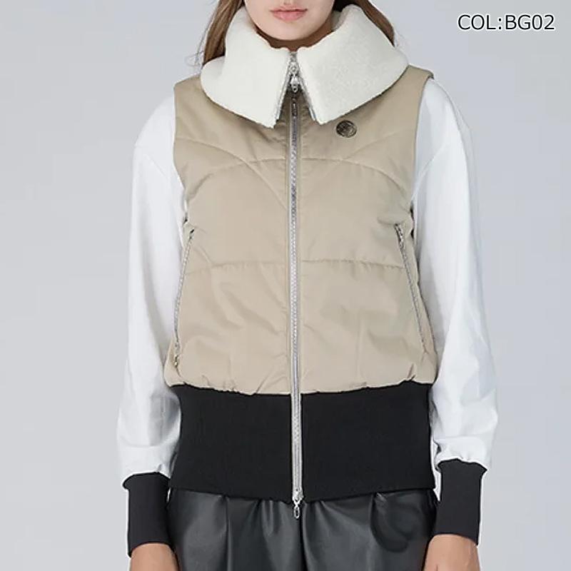 ランバン LANVIN VG4FVE50L レディース 中わた アウター ベスト HEAT NAVI裏地付き 衿取り外し可 ゴルフウェア スポーツウェア 秋冬_8