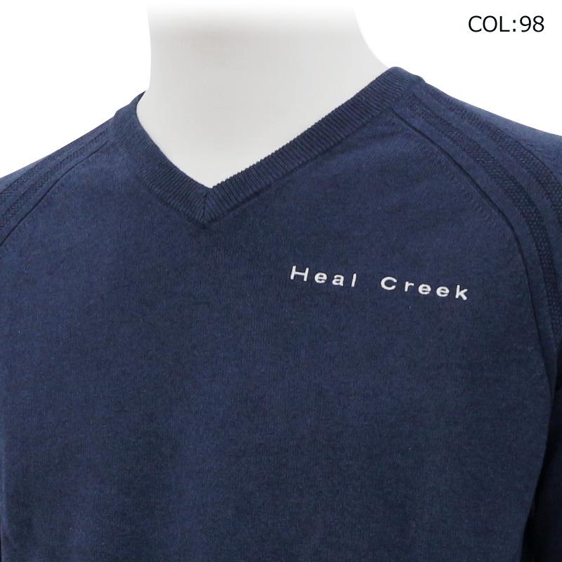 ヒールクリーク Heal Creek 001-12910 メンズ セーター Ｖネック ニット NOUVELLE ゴルフウェア スポーツウェア 秋冬 Heal Creek（ヒールクリーク） Heal Creek 001-12910 メンズ セーター
