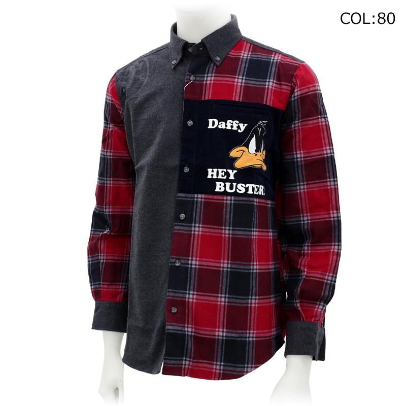 オノフ ONOFF ストレッチ 裏起毛 長袖ポロシャツ