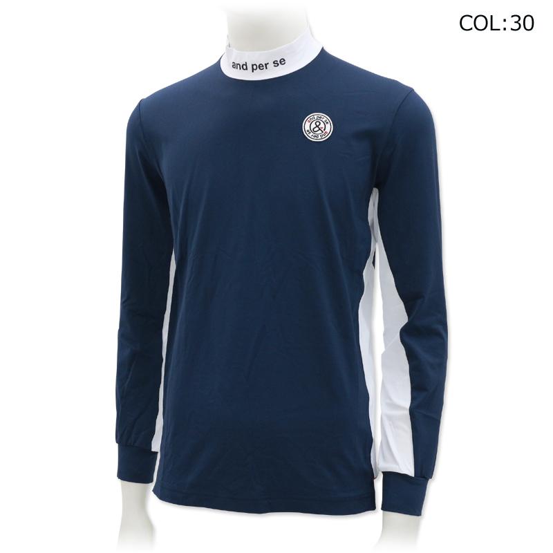 and per se（アンパスィ） and per se AMF9204V4 メンズ 長袖 モック