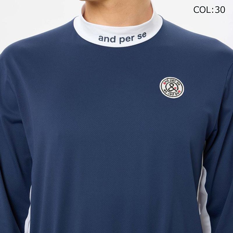 and per se（アンパスィ） and per se AMF9204V4 メンズ 長袖 モック