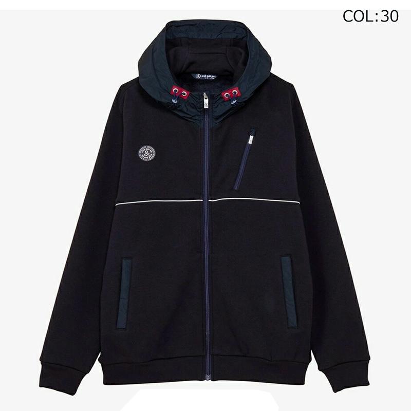 アンパスィ and per se AMF1124H1 メンズ ボンバーヒート フーディー ブルゾン ゴルフウェア スポーツウェア 秋冬 and per se（アンパスィ） and per se AMF1124H1 メンズ ボンバー