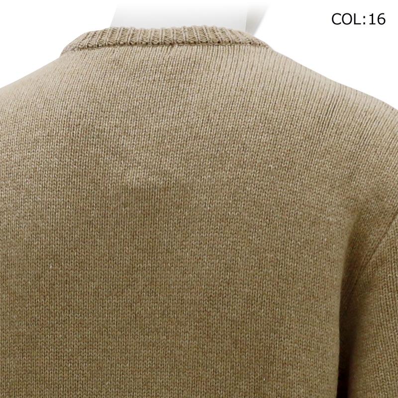 カステルバジャック 新品カラーブロック　メンズセーター リサイクルポリキカイインターシャニット | カステルバジャック