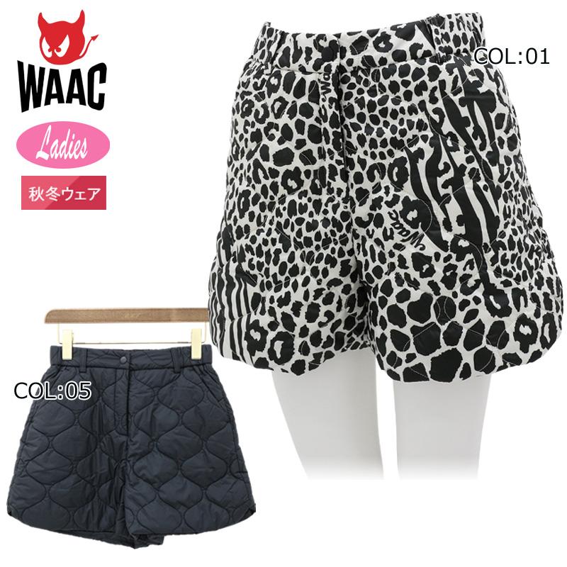 WAAC ワック 072344462 レディース ショートパンツ フレア 中綿 ゴルフウェア スポーツウェア 秋冬 WAAC ワック 072344462 レディース ショートパンツ フレア 中綿 ゴルフ