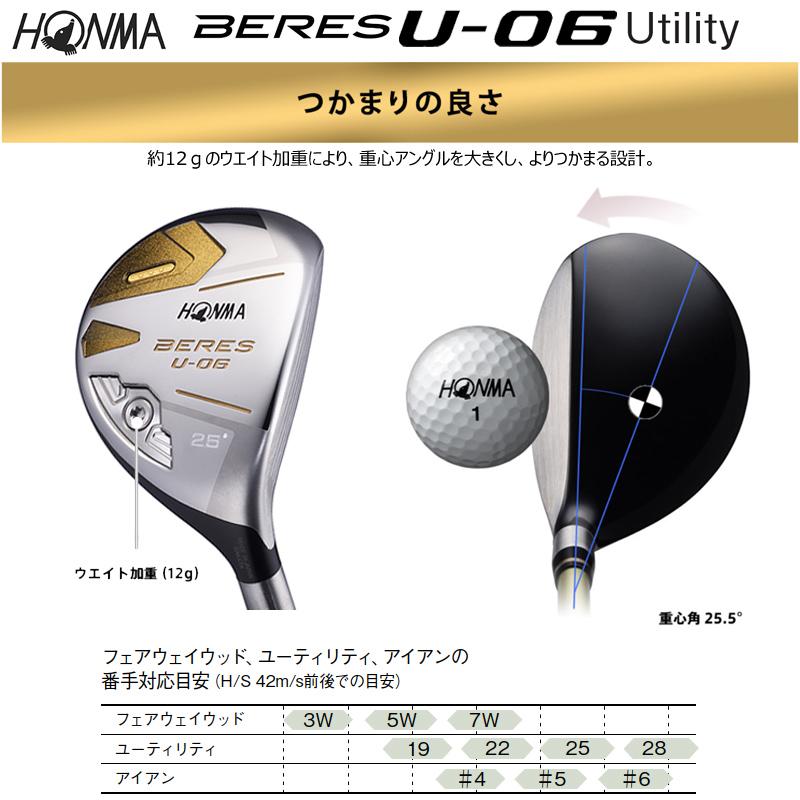 BERES 本間ゴルフ (ホンマ/HONMA) ベレス U-06 ユーティリティ 右用
