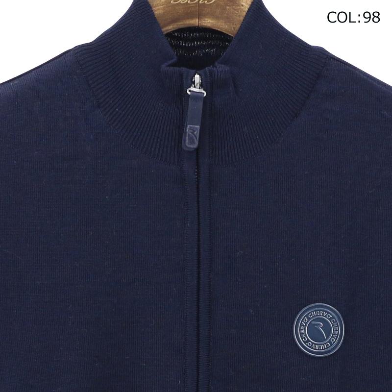 シェルボ CHERVO 031-12111 メンズ ブルゾン ニット ジップアップ