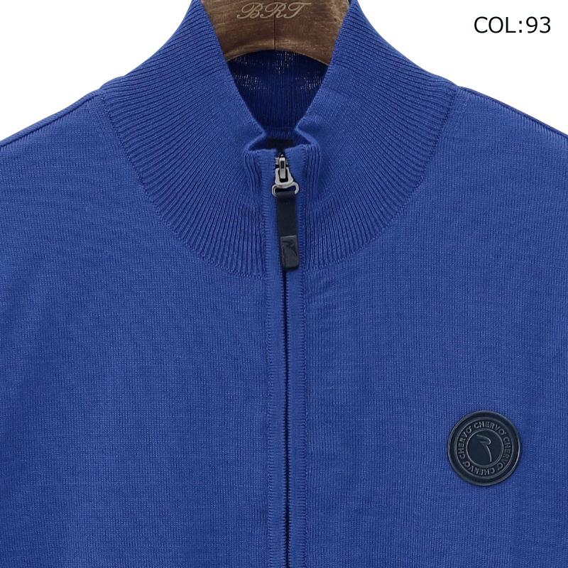 シェルボ CHERVO 031-12111 メンズ ブルゾン ニット ジップアップ ストレッチ 保温 ゴルフウェア スポーツウェア 秋冬 シェルボ CHERVO 031-12111 メンズ ブルゾン ニット ジップアップ