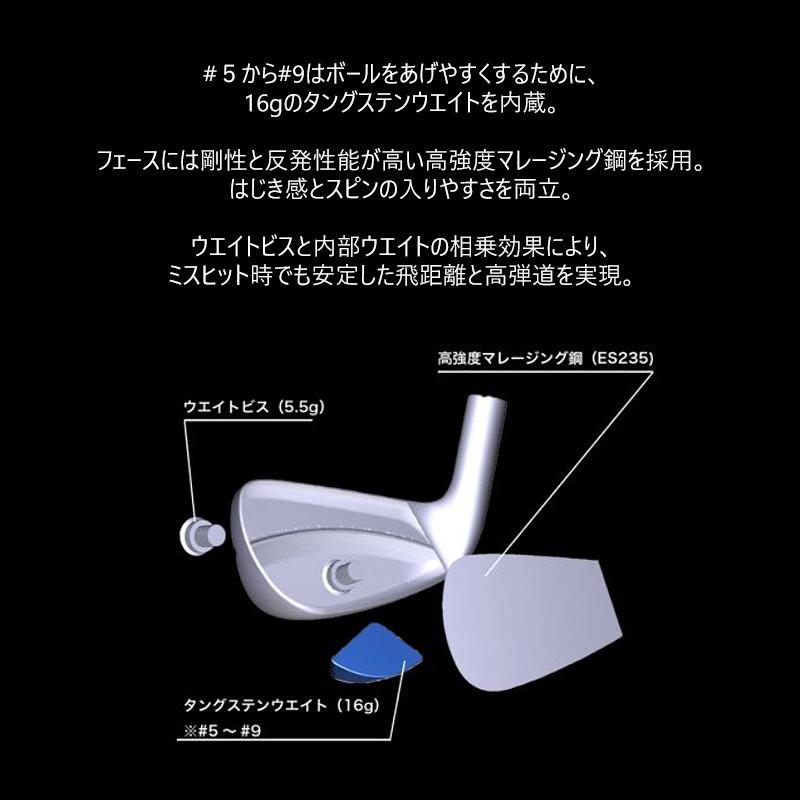 本間ゴルフ(ホンマ/HONMA) ツアーワールド TW-Hx 単品アイアン N.S.PRO 950neo スチールシャフト 2025年モデルの画像