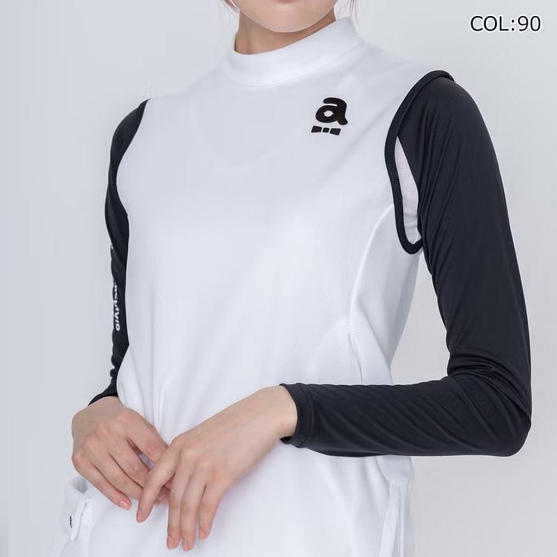 アルチビオ archivio A451401 レディース ワンピース ノースリーブ バッグファスナー ゴルフウェア スポーツウェア 春夏の画像