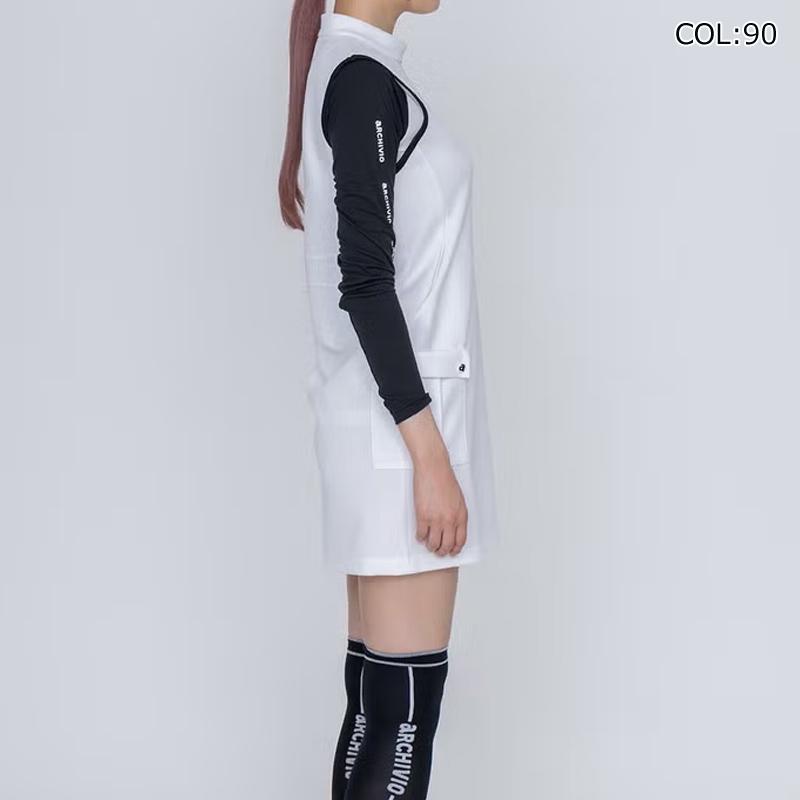 アルチビオ archivio A451401 レディース ワンピース ノースリーブ バッグファスナー ゴルフウェア スポーツウェア 春夏の画像