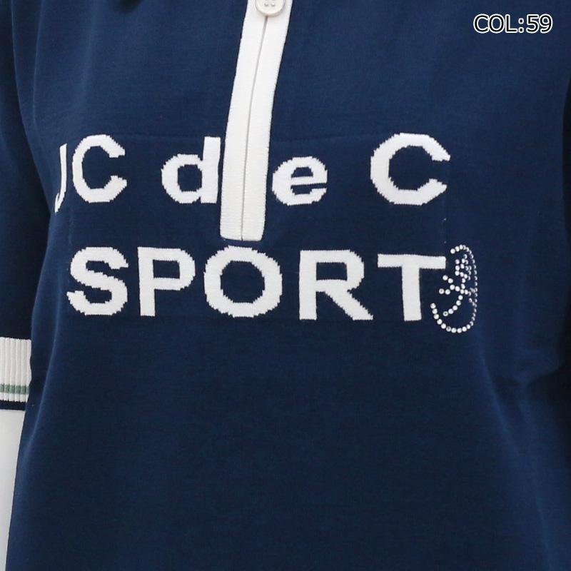 カステルバジャック CASTELBAJAC 7245162217 レディース 半袖 ニットポロ ゴルフウェア スポーツウェア 春夏秋の画像