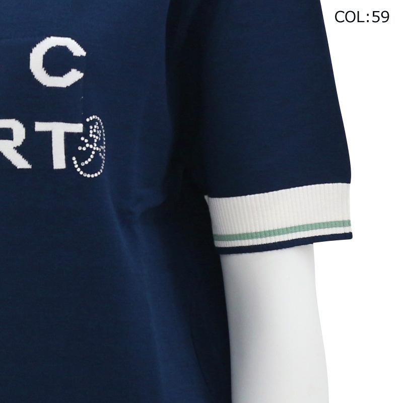 カステルバジャック CASTELBAJAC 7245162217 レディース 半袖 ニットポロ ゴルフウェア スポーツウェア 春夏秋の画像