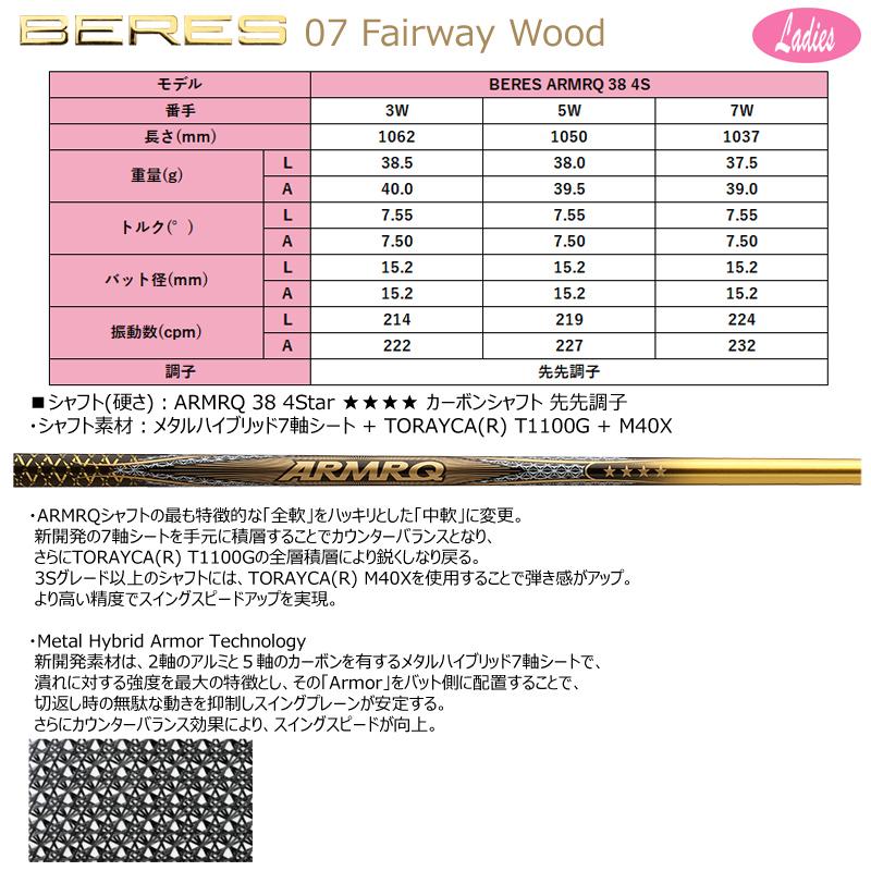 BERES 本間ゴルフ(ホンマ/HONMA) ベレス 07 2019 (BERES 07