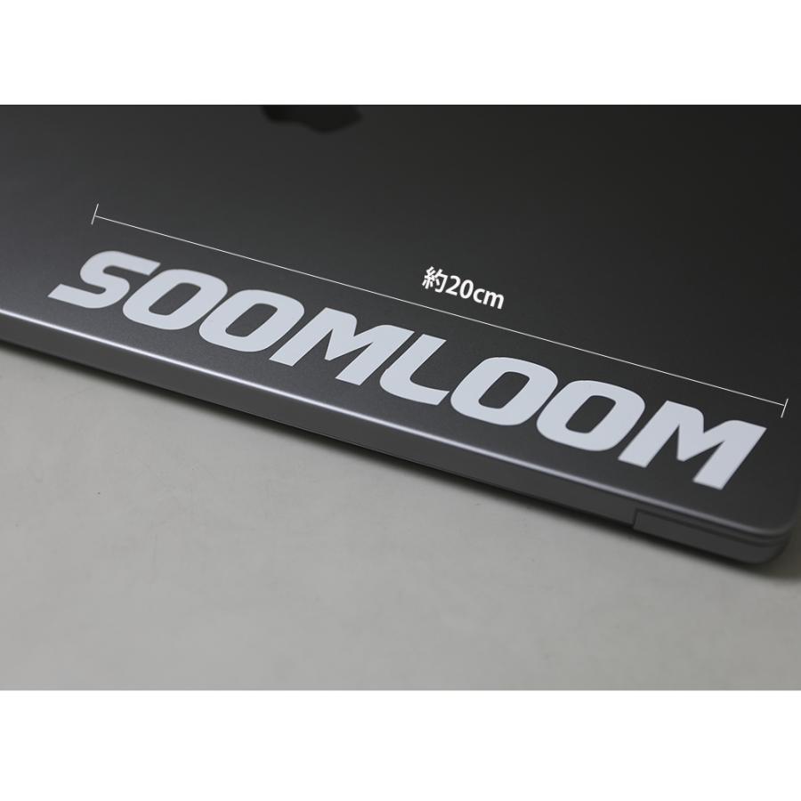 Soomloom ステッカー ブラック＋ホワイト 2枚セット 防水 カー 車