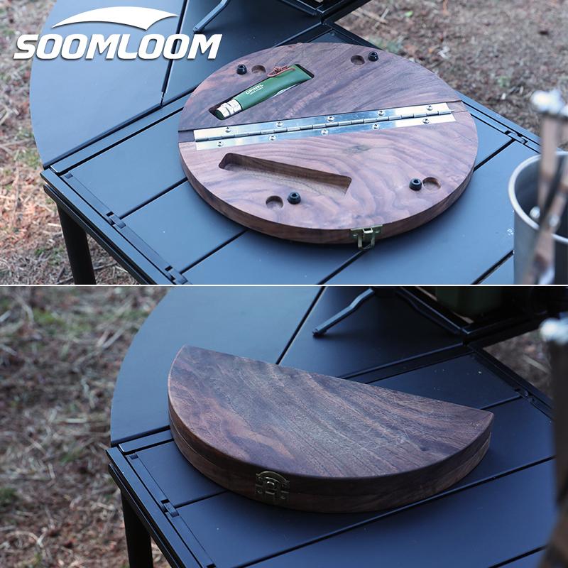 Soomloom 木製 カッティングボード アウトドア 包丁収納 ナイフ収納