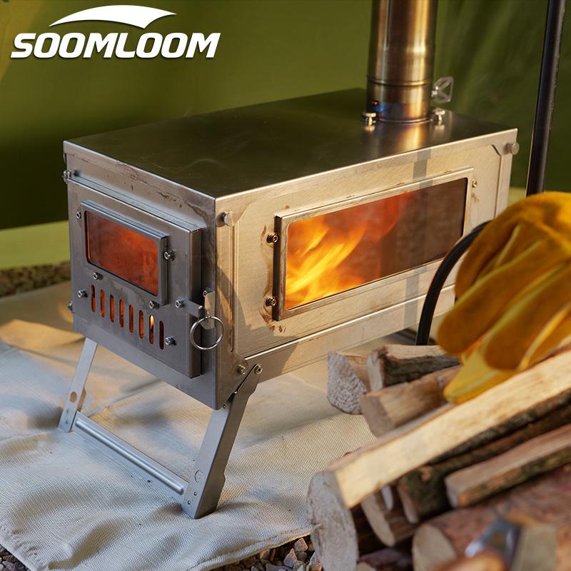Soomloom チタン製薪ストーブ 折り畳み式 軽量 ヒーター Soomloom チタン製薪ストーブ 折り畳み式 軽量 ヒーター