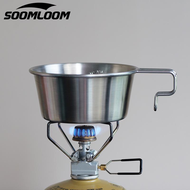 Soomloom シェラカップ 500ml 直火 ステンレス 3個セット収納ケース