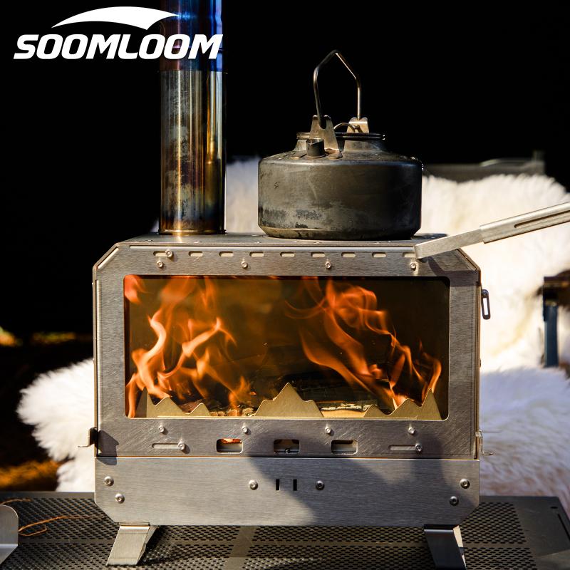 Soomloom 薪ストーブ 卓上オーブン付き薪ストーブ 軽量 Soomloom 薪ストーブ 卓上オーブン付き薪ストーブ 軽量
