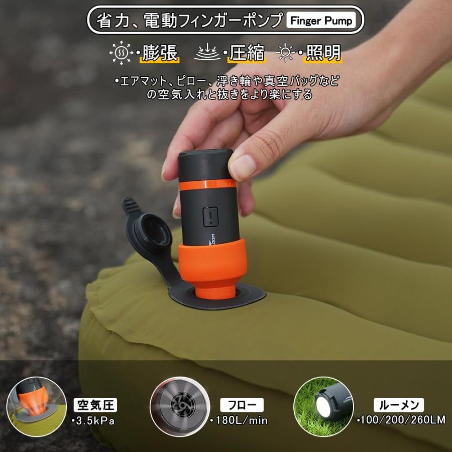 Soomloom Soomloom FingerPumpマイクロエアポンプ USB充電式 800mAh