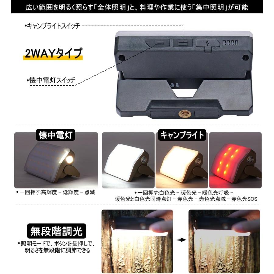 Soomloom カードランタン OMNI ランタン LEDランタン 充電式 80LM-900