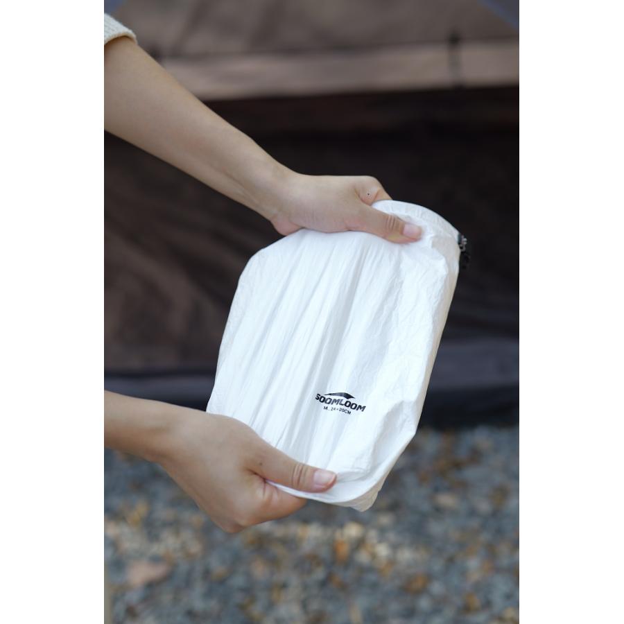 Soomloom タイベック 撥水収納袋 2個セット トラベルポーチ 圧縮袋
