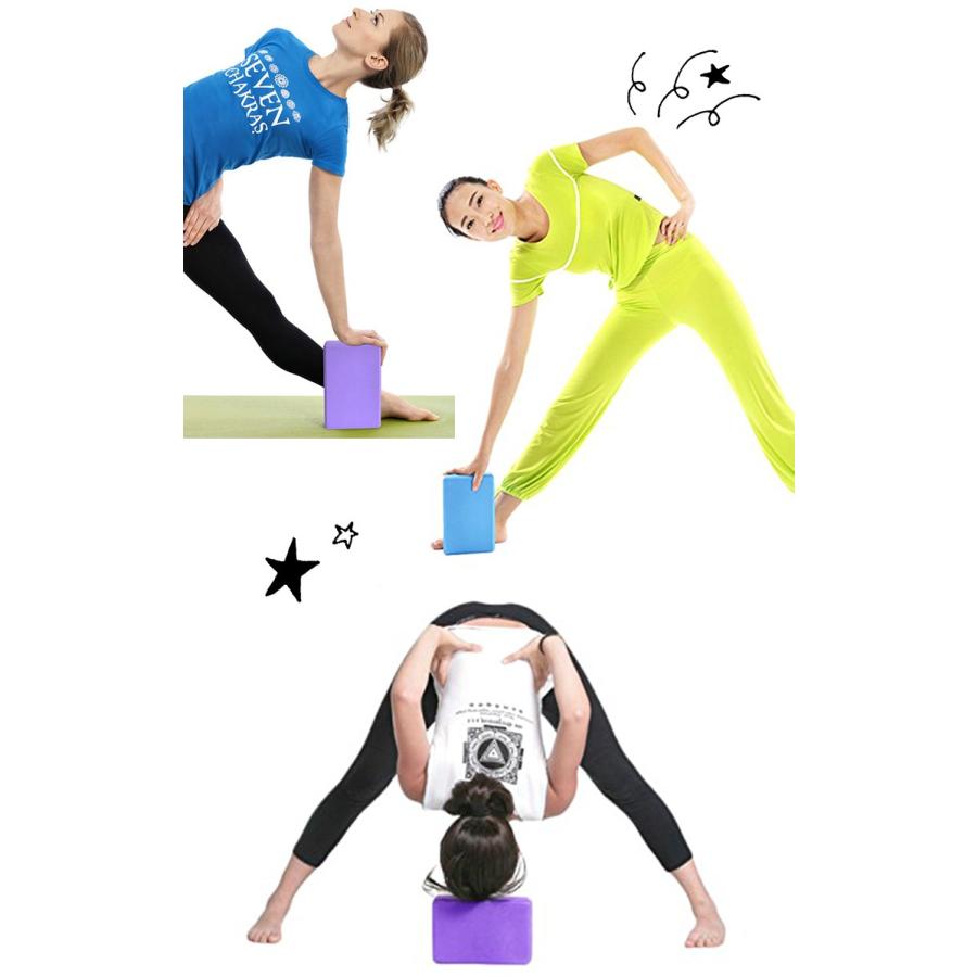 Soomloom 2個セットヨガブロック ヨガ ピラティス 用ブロック Eva ホットヨガプロップス フィットネス ストレッチ トレーニング ダイエット エクササイズ Tra 006 Brightgirl 通販 Yahoo ショッピング