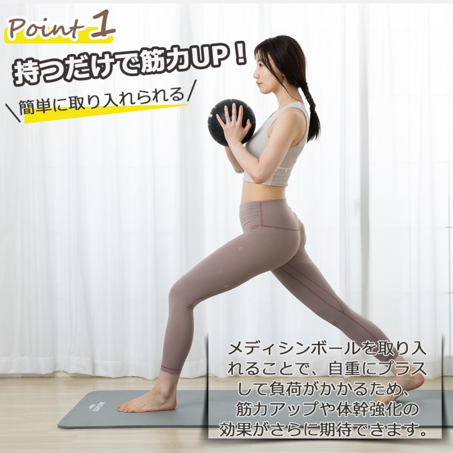 Soomloom メディシンボール【9kg】ラバー製 スラムボール トレーニング