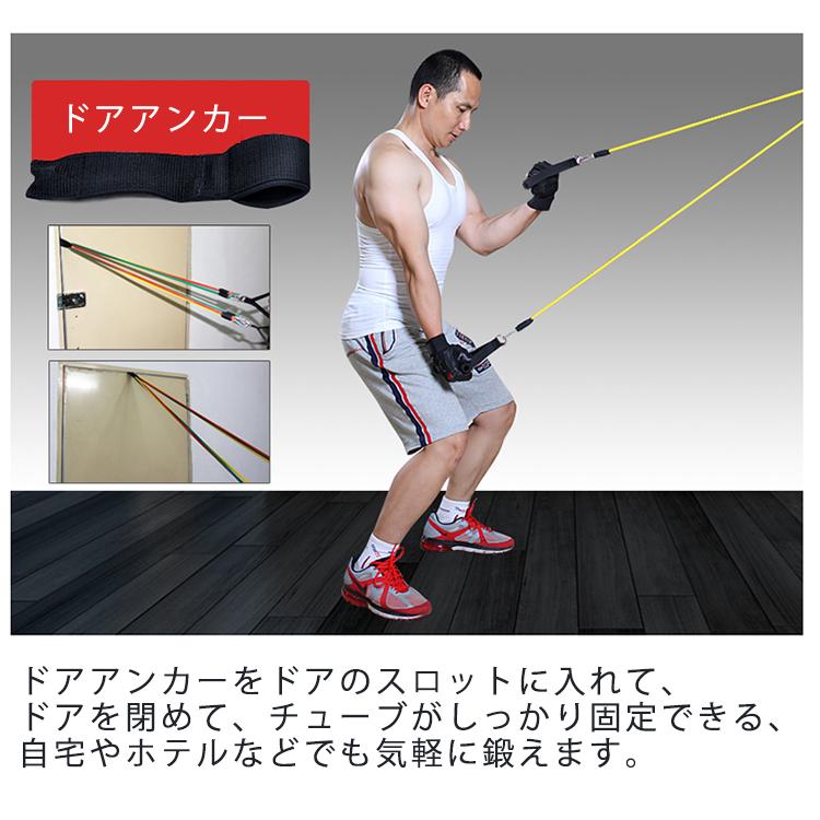 トレーニング チューブ トレーニングバンド 強度別5本セット パワーチューブ トレーニングチューブ エクササイズバンド 筋トレ ダイエット |  | 04