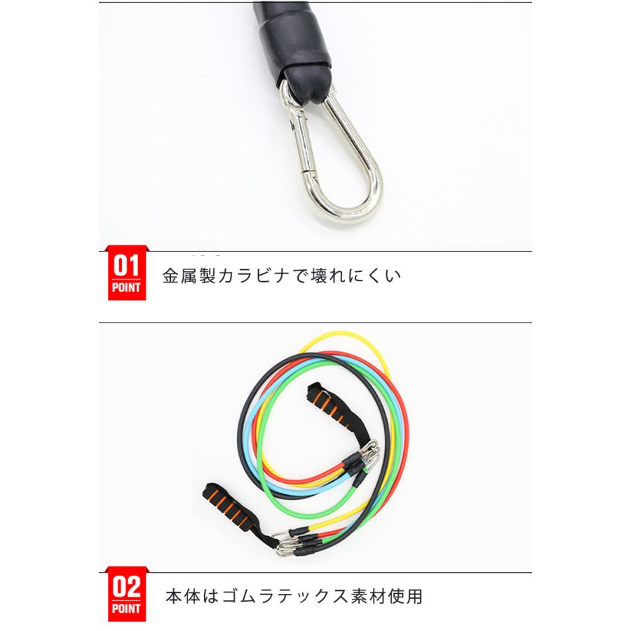 トレーニング チューブ トレーニングバンド 強度別5本セット パワーチューブ トレーニングチューブ エクササイズバンド 筋トレ ダイエット |  | 06