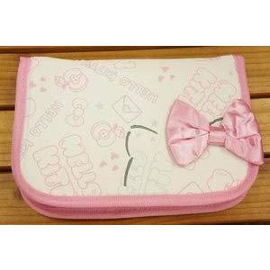 人気が高い ハローキティ おしゃれロゴ 母子手帳ケース ピンク 大きなリボン付き 海外輸入 Zoetalentsolutions Com