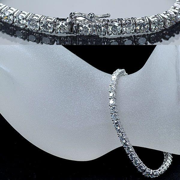 ダイヤモンド テニスブレスレット Pt850 プラチナ 上質 天然  
