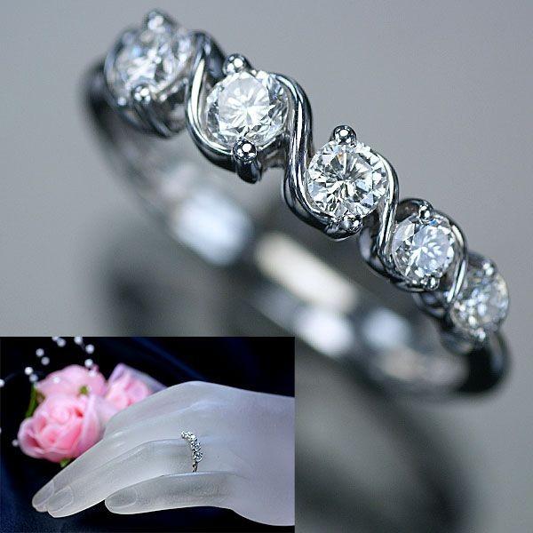 pt900 一文字 エタニティダイヤリング 0.51ct 3.77g 造幣局刻印 pt900 一文字 エタニティダイヤリング 0.51ct 3.77g 造幣局刻印