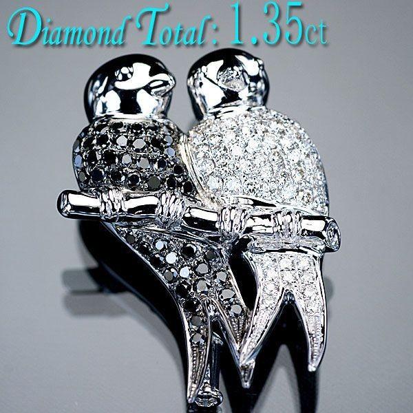 K18WG ペンダントトップブラックダイヤダイヤモンド2.20ct