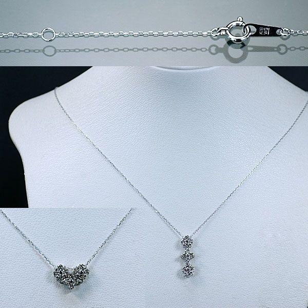 ダイヤモンド ネックレス トリロジー 2WAY K18WG ホワイト ダイヤモンド ネックレス トリロジー 2WAY K18WG ホワイト