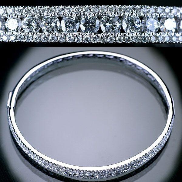 ダイヤモンドバンクル k18ホワイトゴールド 0.64カラット