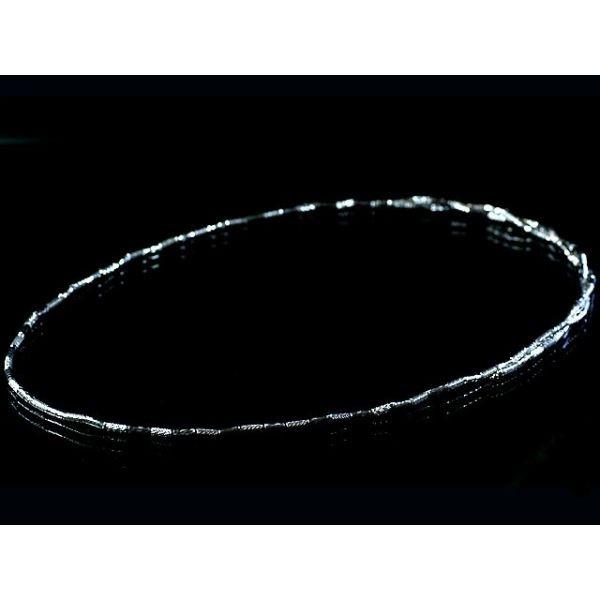 ネックレス/ブレスレット・K18ホワイトゴールド デザインチェーン(マグネットチェーン)太さ2.5mm 長さ70cm ネックレス/ブレスレット・K18ホワイトゴールド 長さ70cm