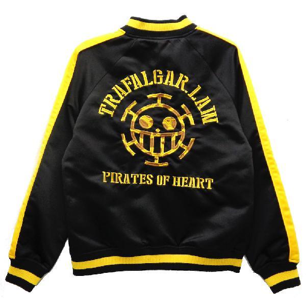 大きいサイズ 送料無料jrc9501mone Piece トラファルガー ロー サテン 刺繍入り スカジャン ワンピース アニメ キャラクター コミッ 返品送料無料