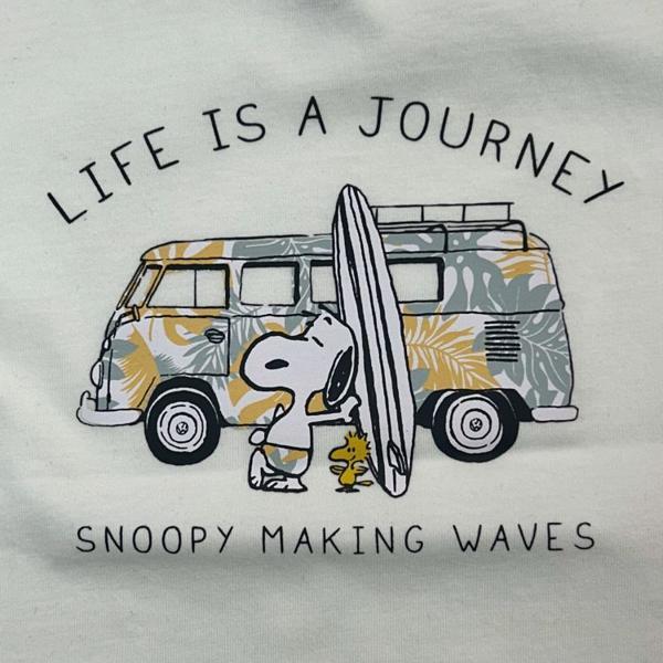スヌーピー❣️くぅです WASSUP snoopy round neck short sleeve T-shirt ユニセックス