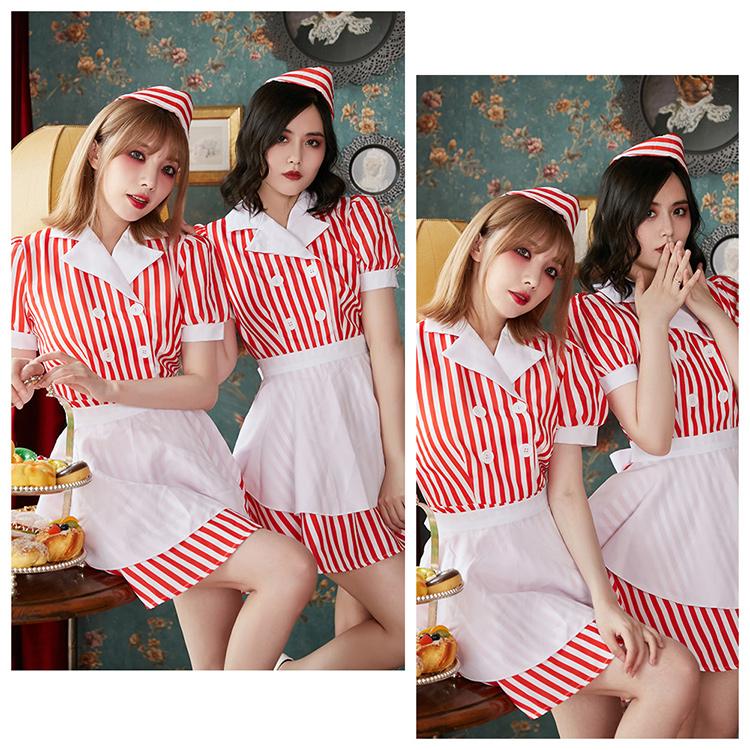 Brightlele ハロウィン コスプレ 仮装 ダイナー ダイナーガール