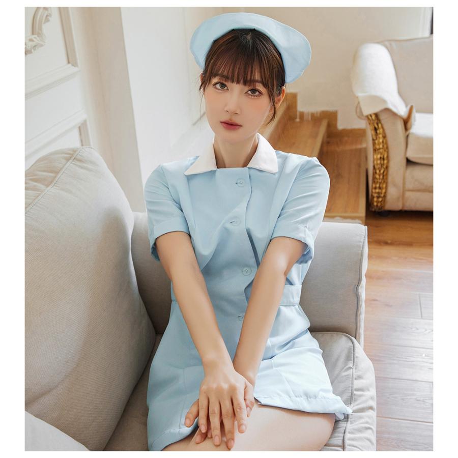 Brightlele（ブライトララ） ハロウィン コスプレ 仮装 ナース ナース服 制服 レディース ハロウィンコスプレ 大人 女性 セクシー ...
